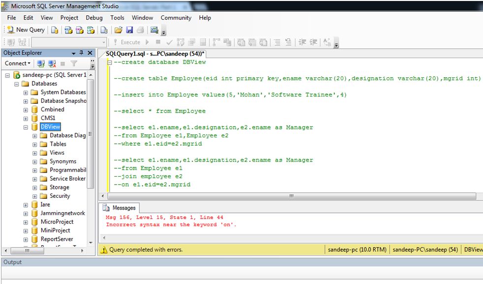 database as name DVView